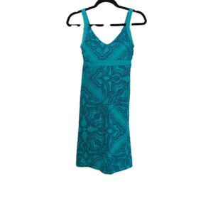 Patagonia Womens Tank Dress Size S Teal Organic Cotton Outdoorsy Hiking